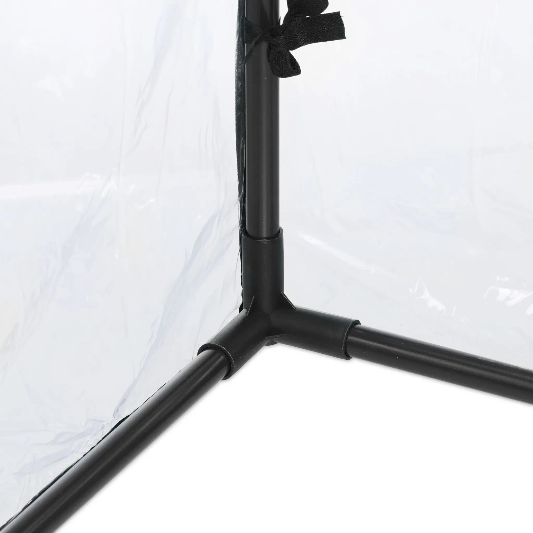 Tomatengewächshaus mit PVC-Folie Schwarz-Transparent von Relaxdays