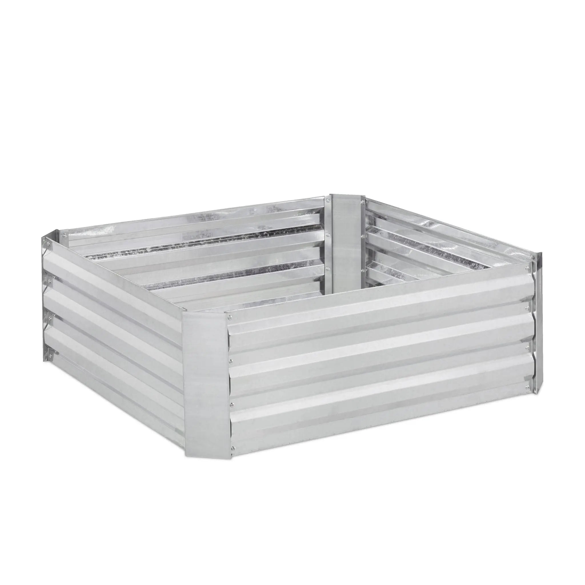 Hochbeet Metall Silber von Relaxdays