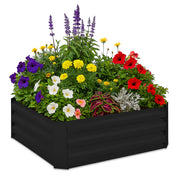 Hochbeet Metall Schwarz von Relaxdays