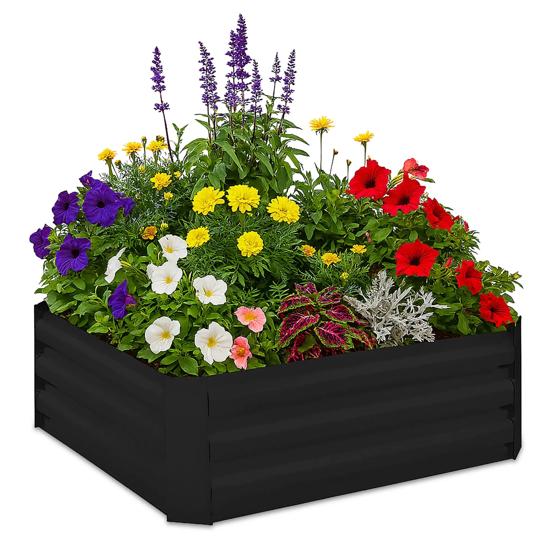 Hochbeet Metall Schwarz von Relaxdays