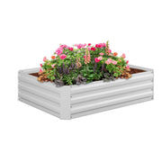 Hochbeet Metall Weiss von Relaxdays
