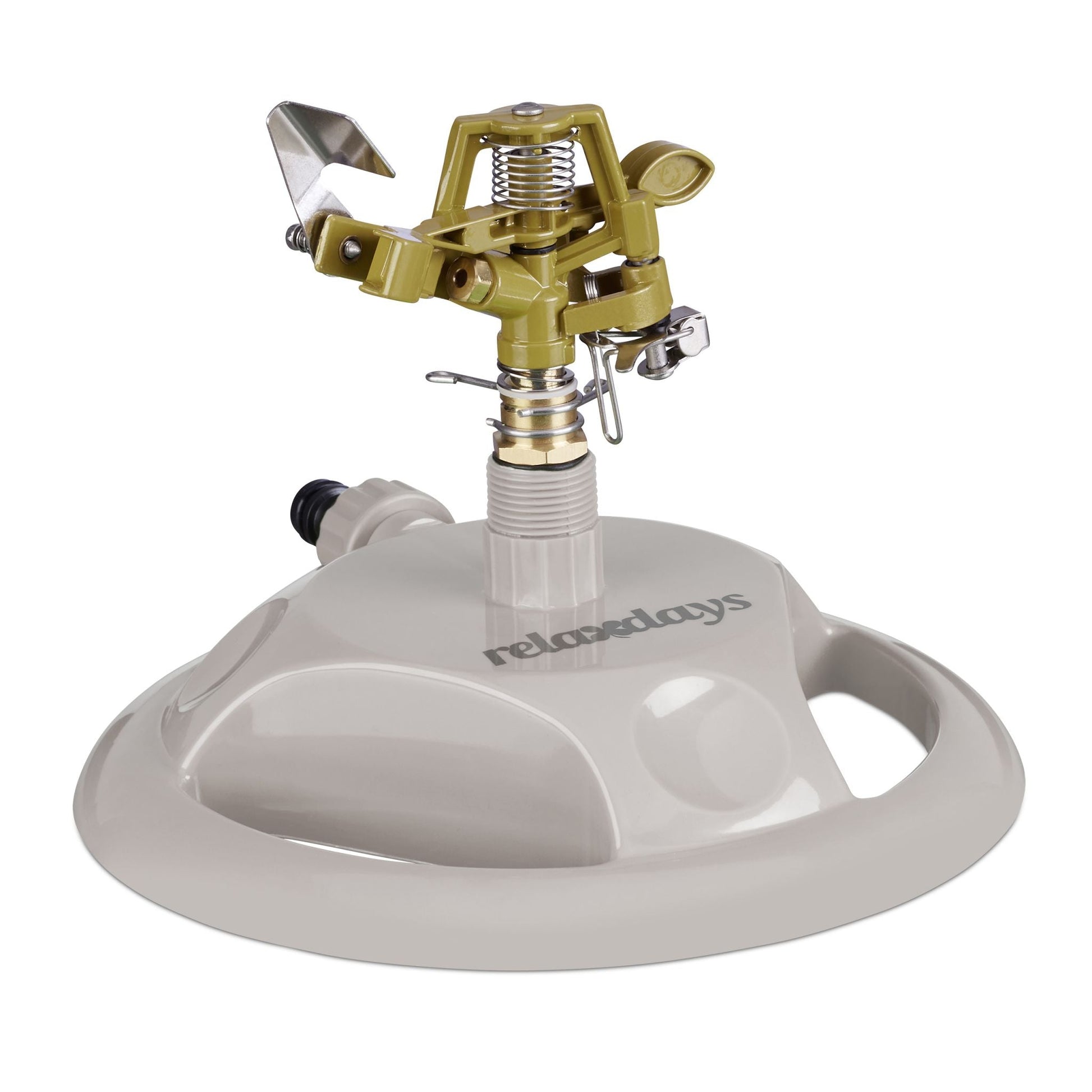 Rasensprenger Impulsregner Gold-Grau von Relaxdays