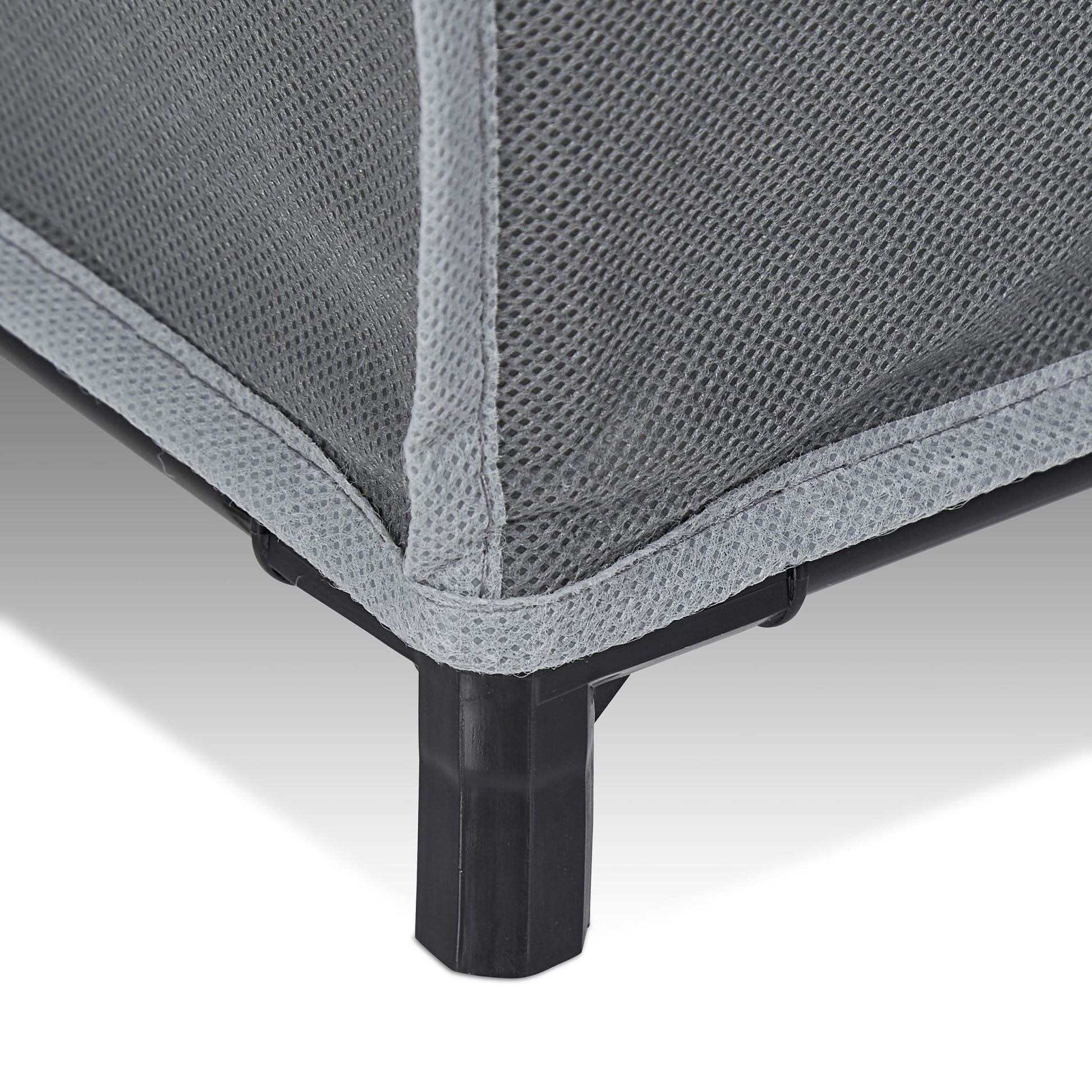 Stoffschrank mit Kleiderstange Grau von Relaxdays