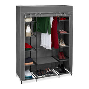 Stoffschrank XXL Grau von Relaxdays