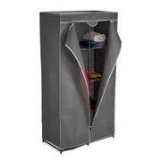 Stoffschrank geschlossen Grau von Relaxdays