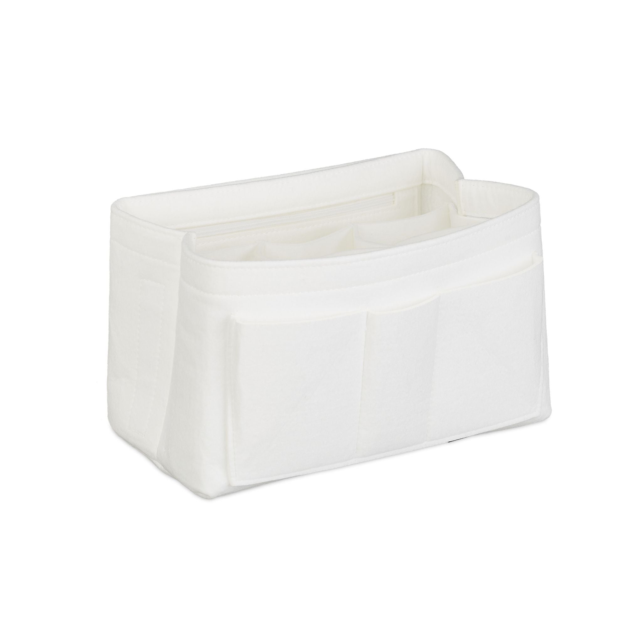 Taschenorganizer Handtasche Filz weiss Weiss von Relaxdays