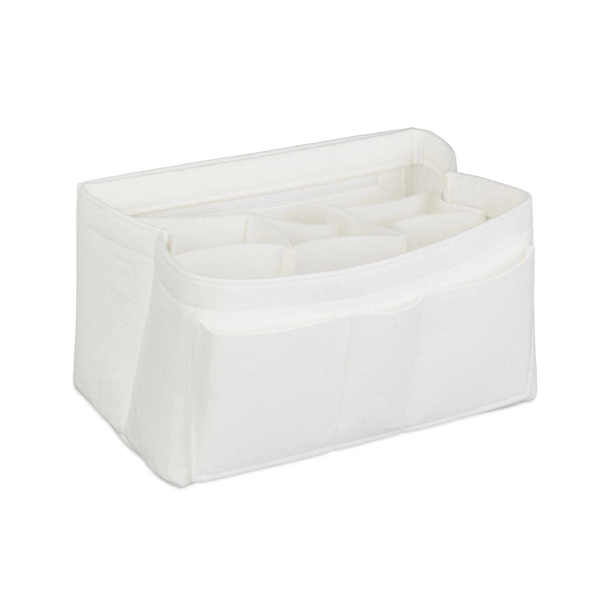 Taschenorganizer Handtasche Filz weiss Weiss von Relaxdays