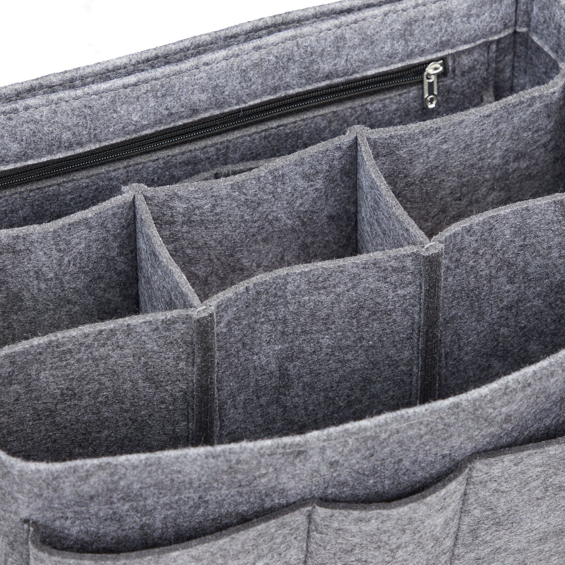 Taschenorganizer Handtasche Filz Grau von Relaxdays