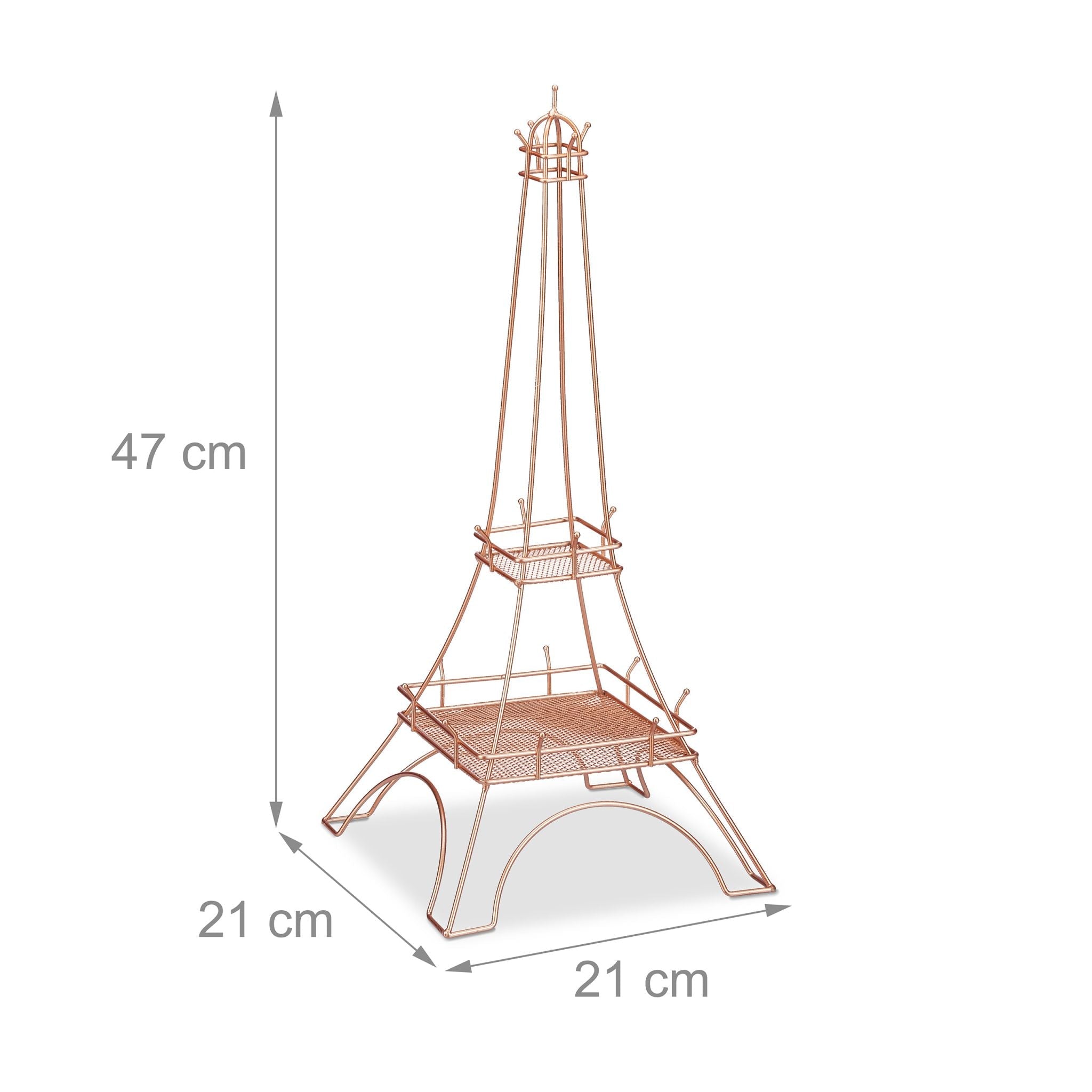 Schmuckständer Eiffelturm Kupfer von Relaxdays