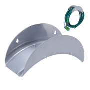 Metall Schlauchhalter für die Wand Grau von Relaxdays