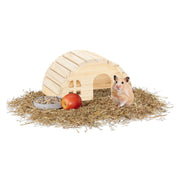 Hamsterhaus Holz Hellbraun von Relaxdays
