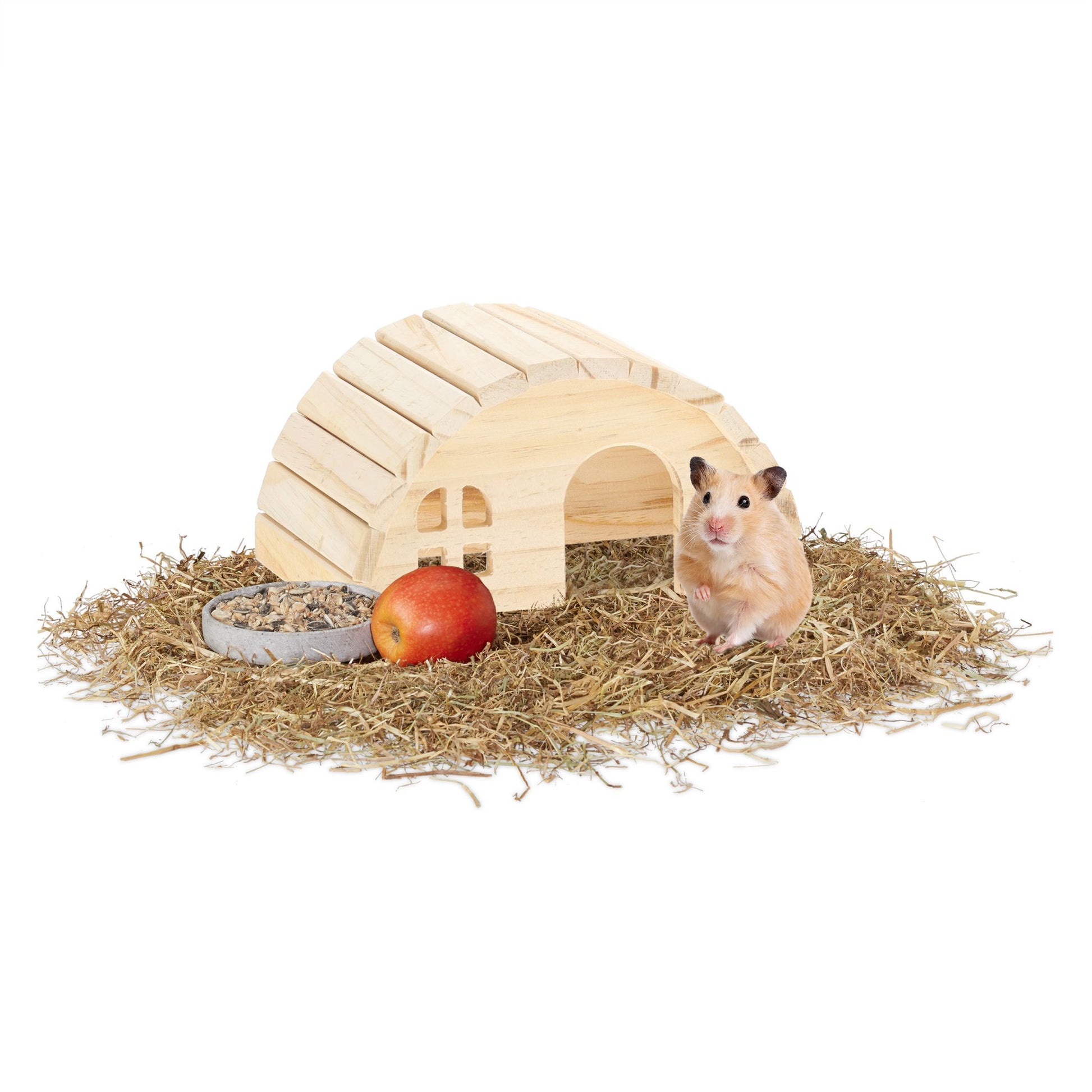 Hamsterhaus Holz Hellbraun von Relaxdays