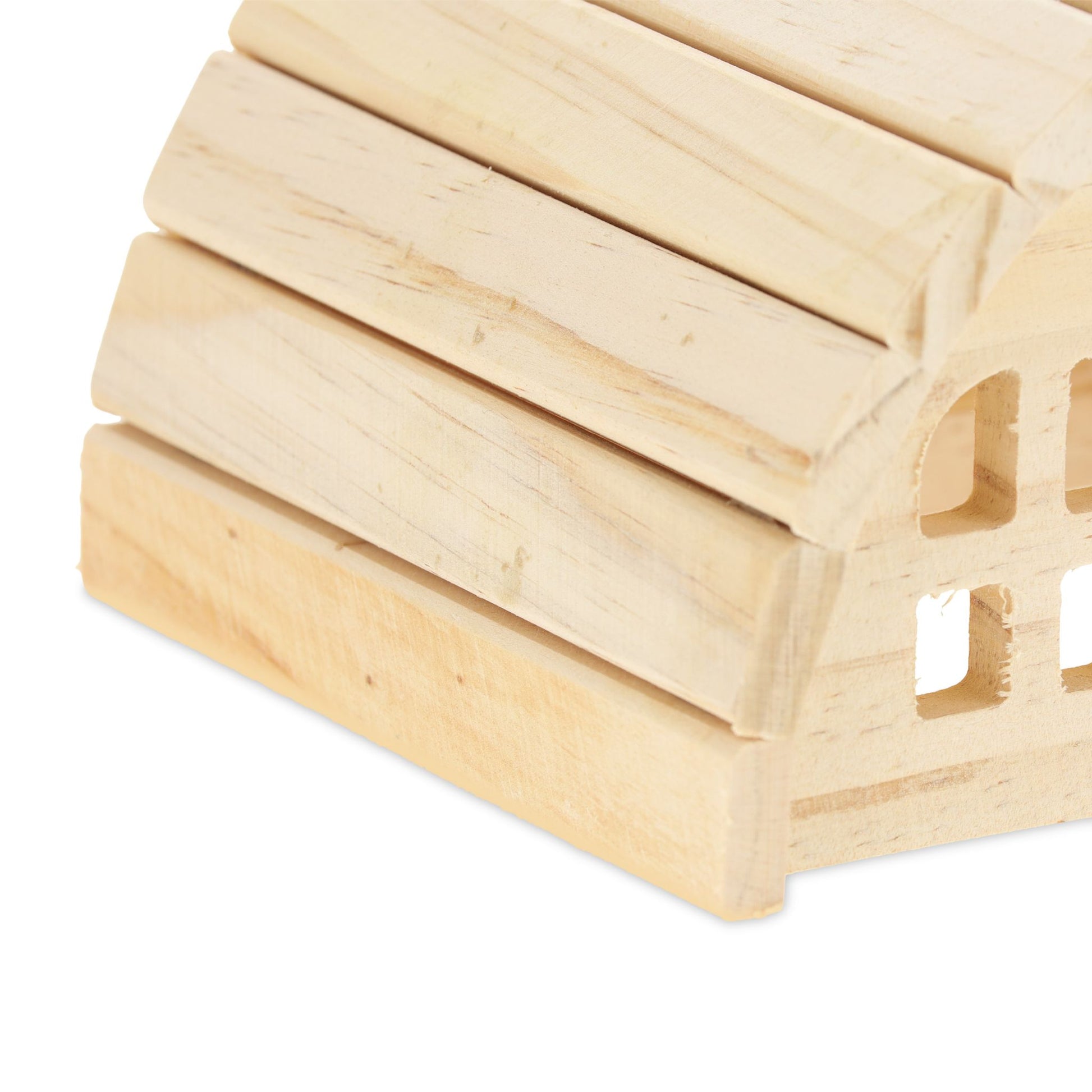 Hamsterhaus Holz Hellbraun von Relaxdays