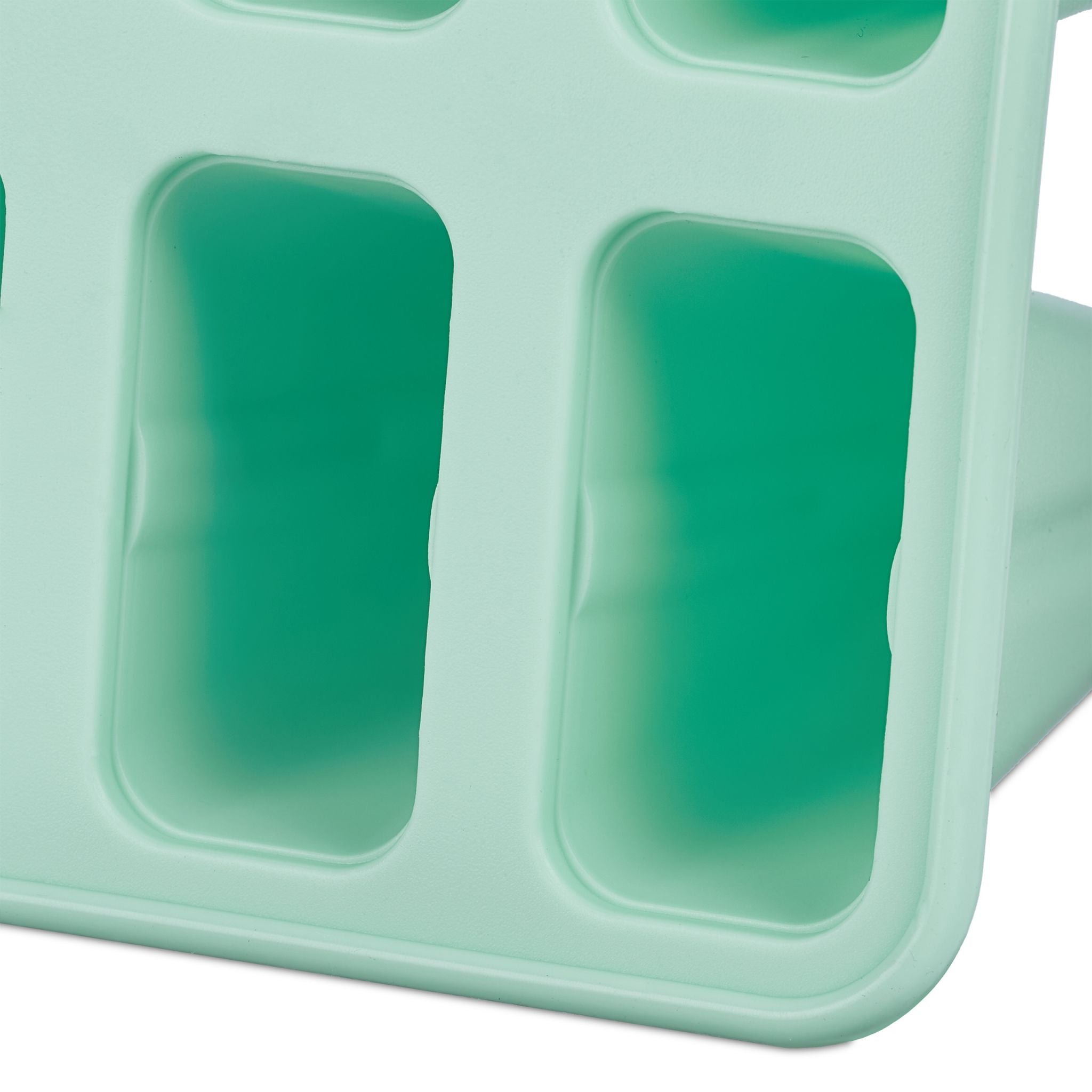6 Eisformen Silikon Weiss-Türkis