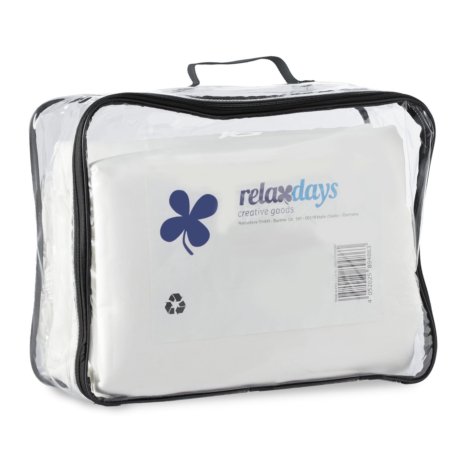Sonnensegel rechteckig Weiss von Relaxdays