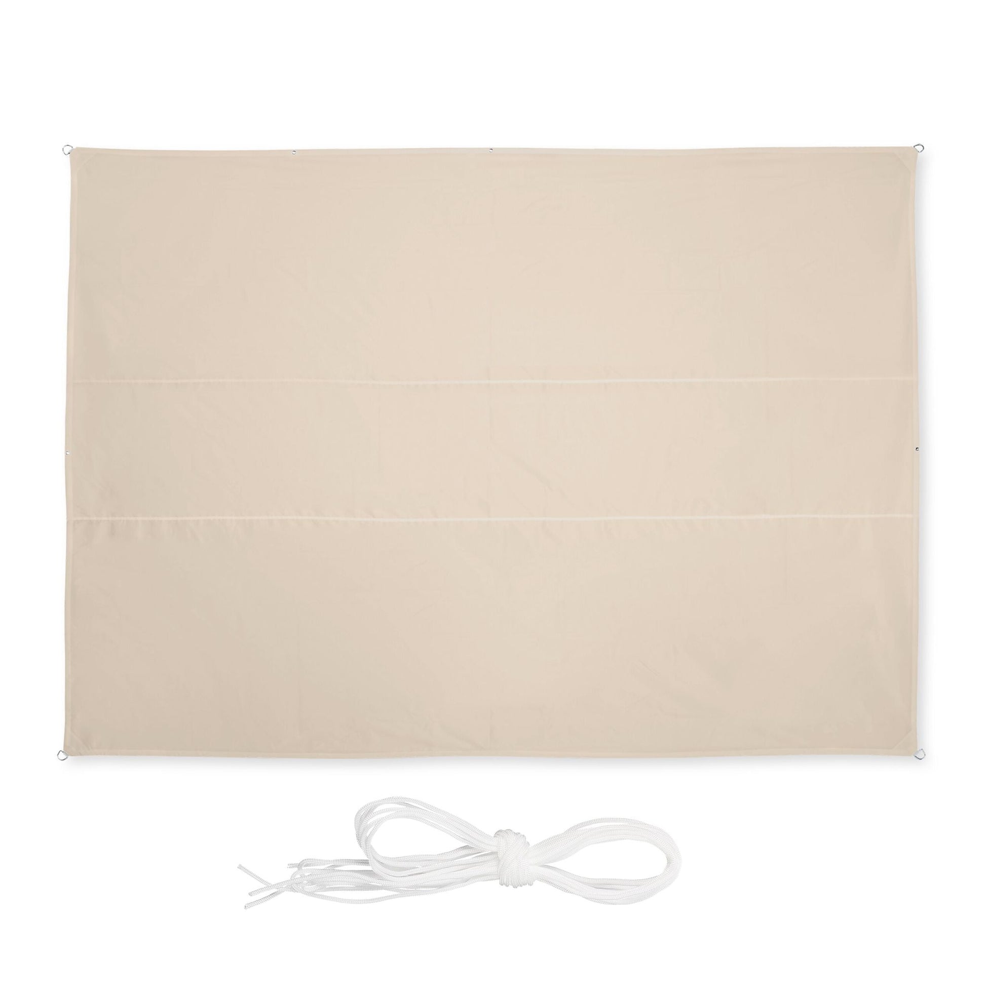 Sonnensegel rechteckig Beige von Relaxdays
