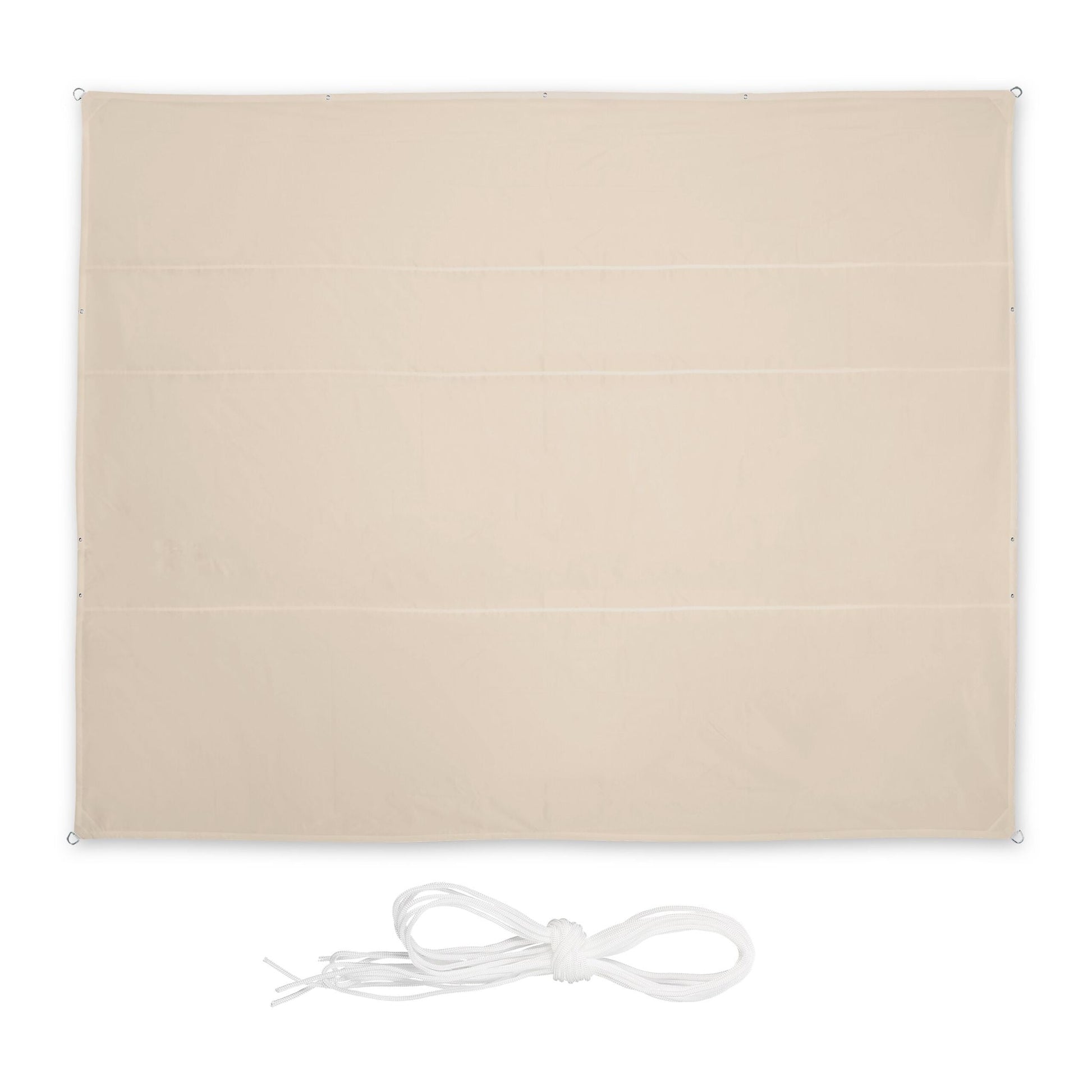 Sonnensegel rechteckig Beige von Relaxdays