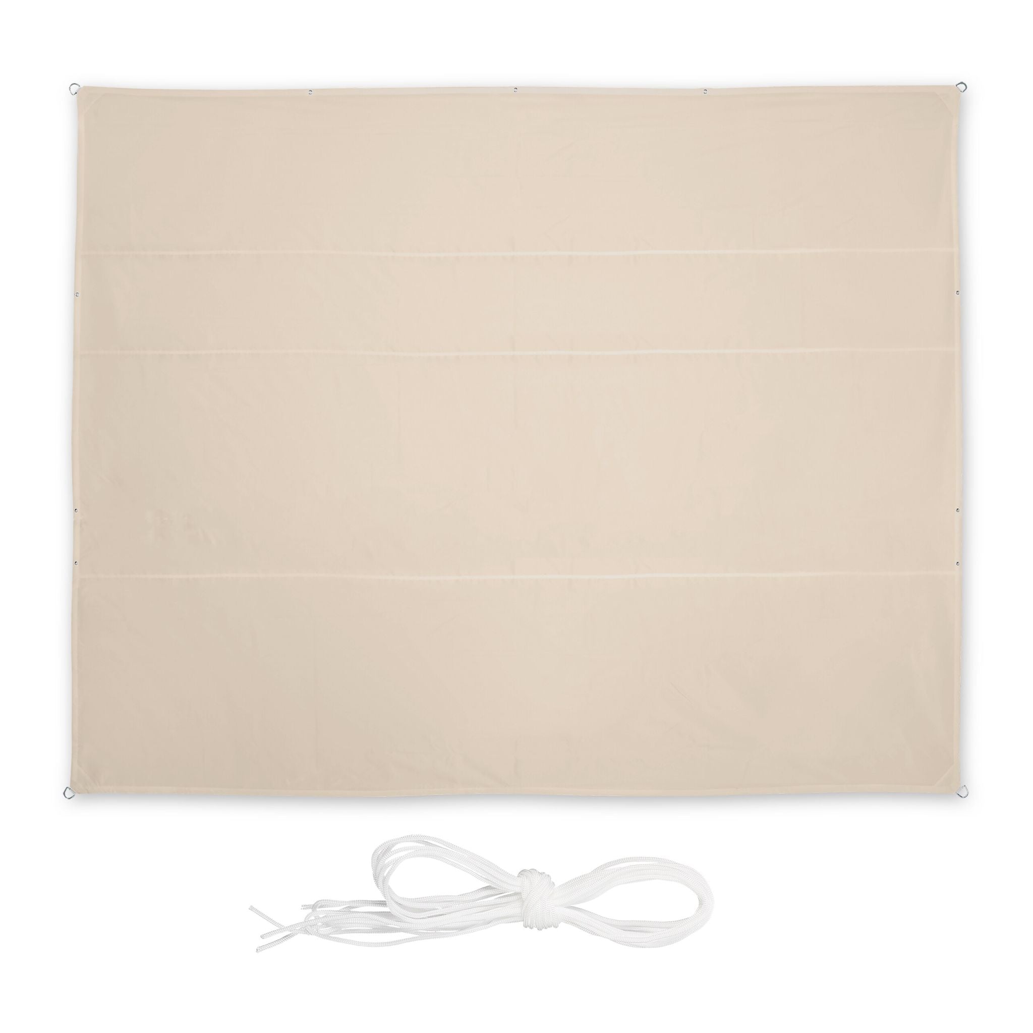 Sonnensegel rechteckig Beige von Relaxdays