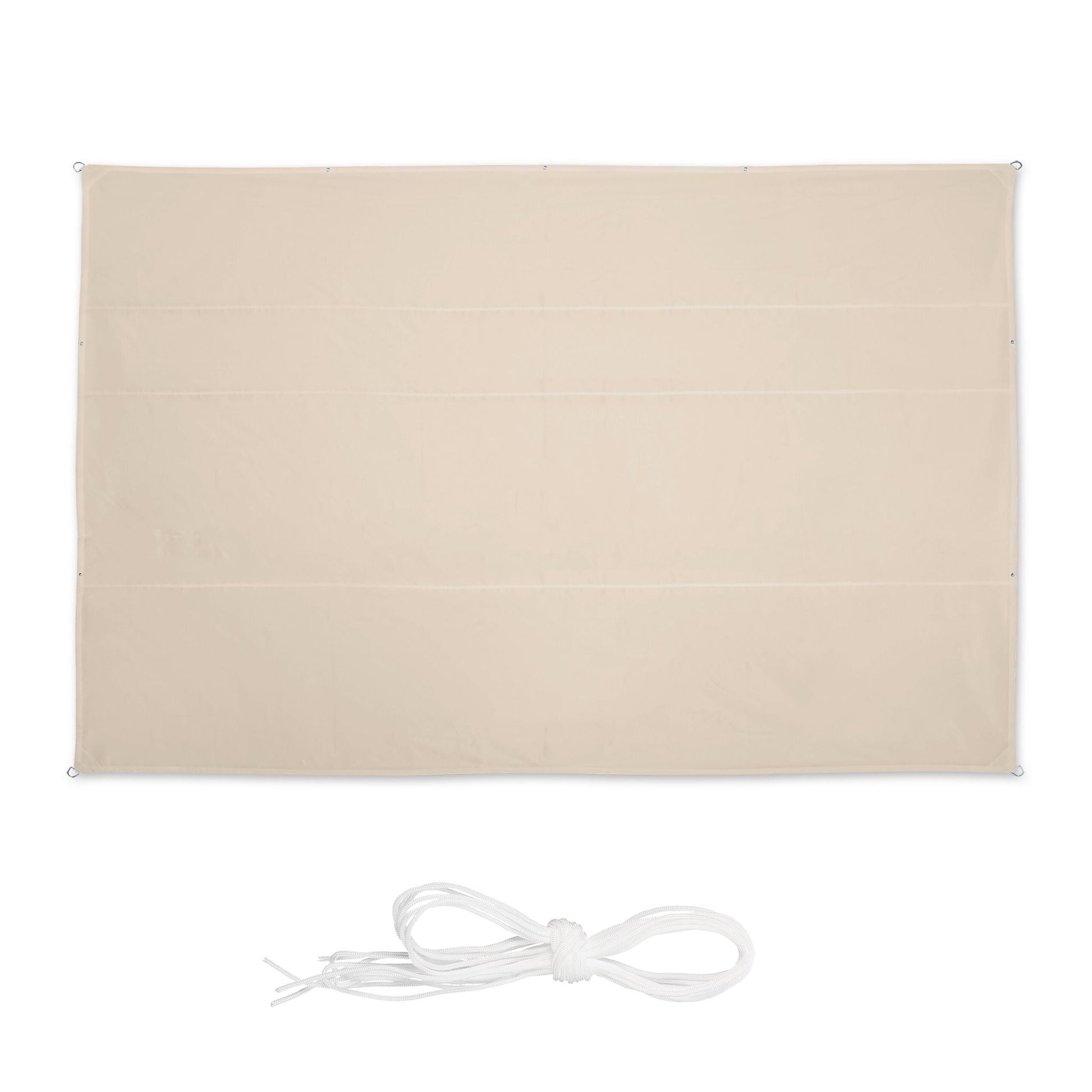Sonnensegel rechteckig Beige von Relaxdays