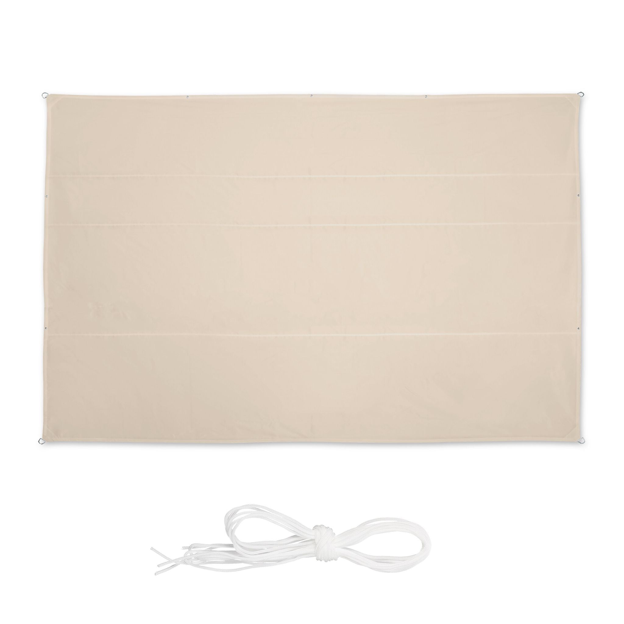 Sonnensegel rechteckig Beige von Relaxdays