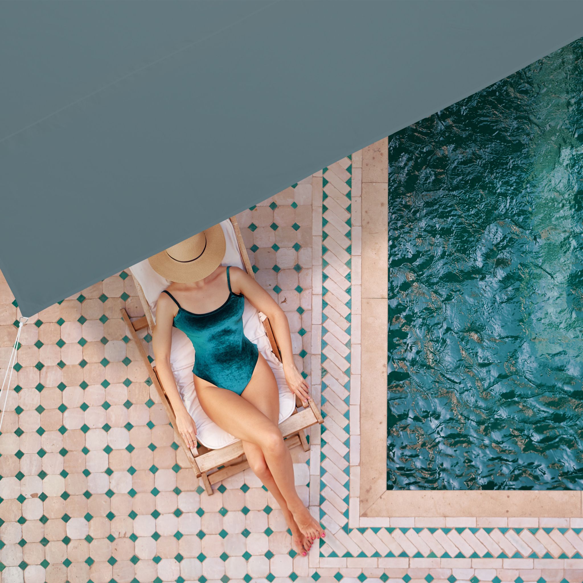 Sonnensegel rechteckig Grau von Relaxdays