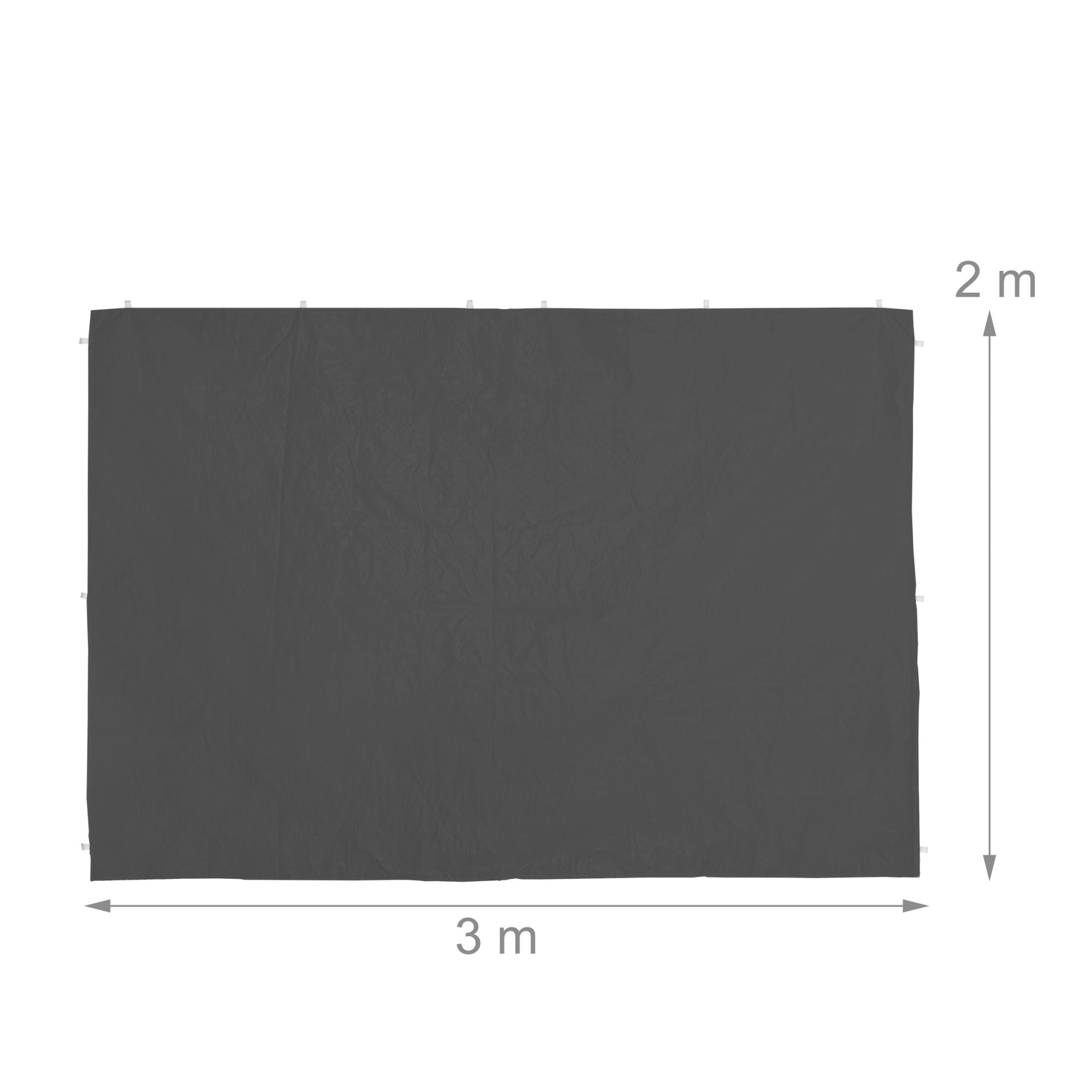 Pavillon Seitenwand 2er-Set grau Weiss-Transparent-Grau von Relaxdays