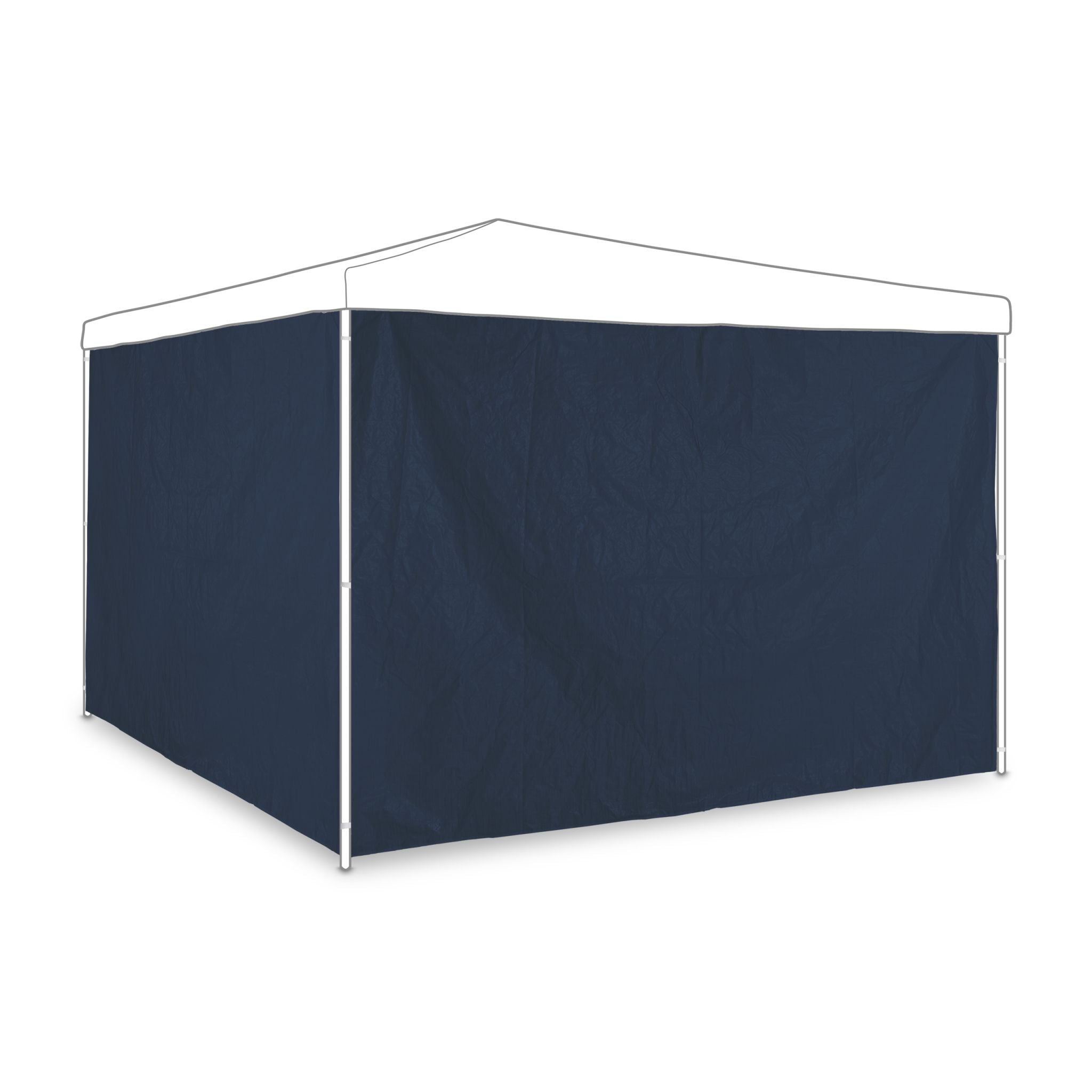 Pavillon Seitenteile 2er-Set dunkelblau Weiss-Dunkelblau von Relaxdays