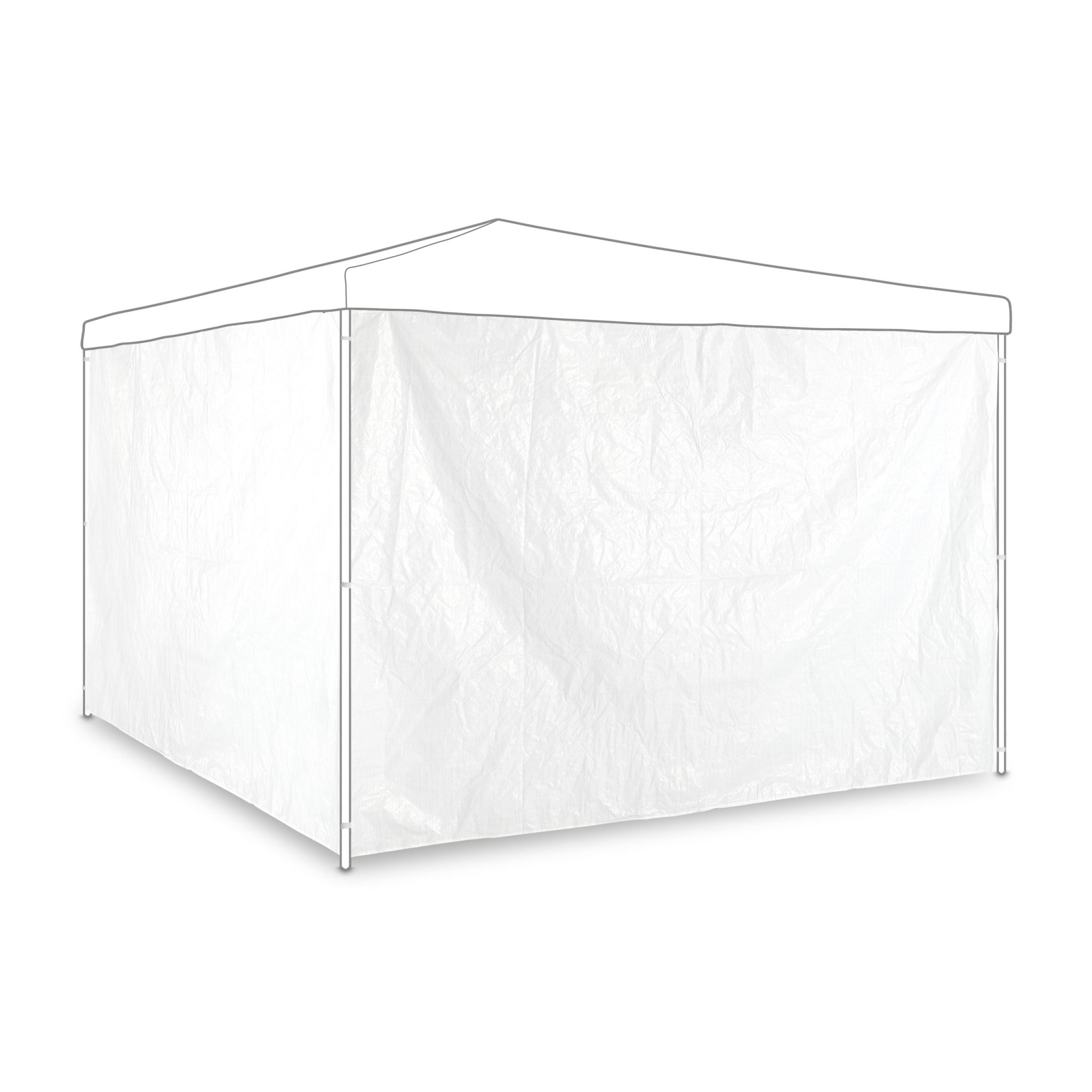 Pavillon Seitenteile 2er-Set weiss Weiss von Relaxdays