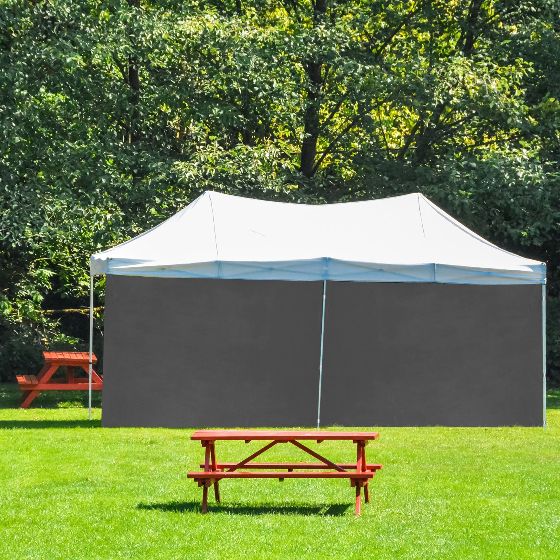 Pavillon Seitenteile 2er-Set Grau von Relaxdays
