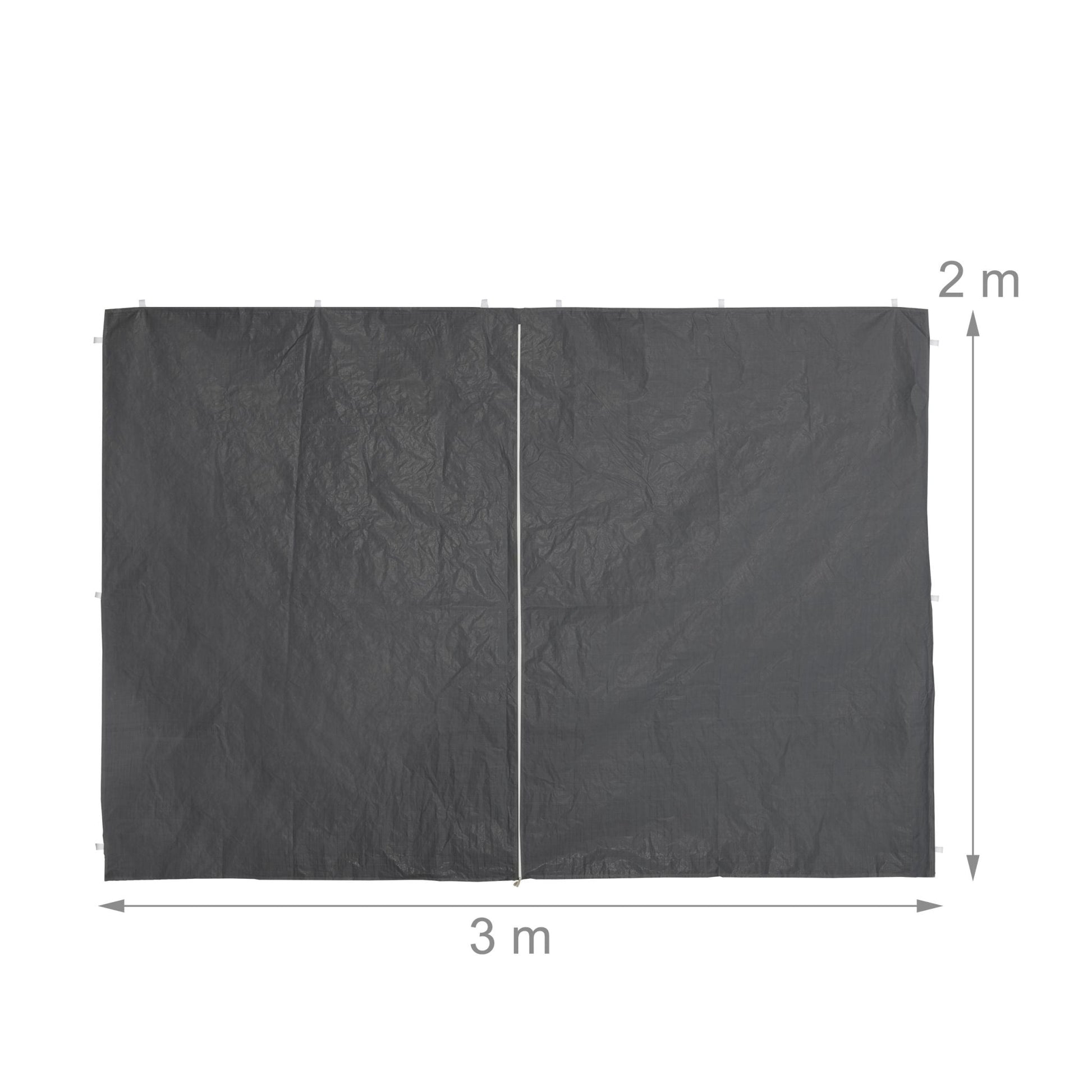 Pavillon Seitenwand 4er-Set - Grau Weiss-Transparent-Grau von Relaxdays