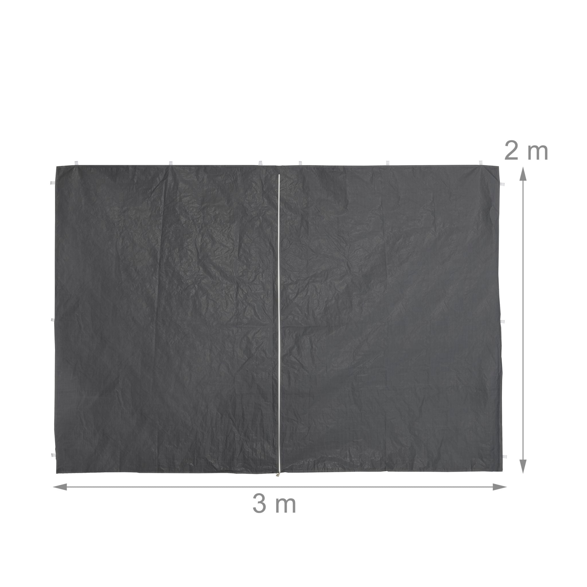 Pavillon Seitenwand 4er-Set - Grau Weiss-Transparent-Grau von Relaxdays