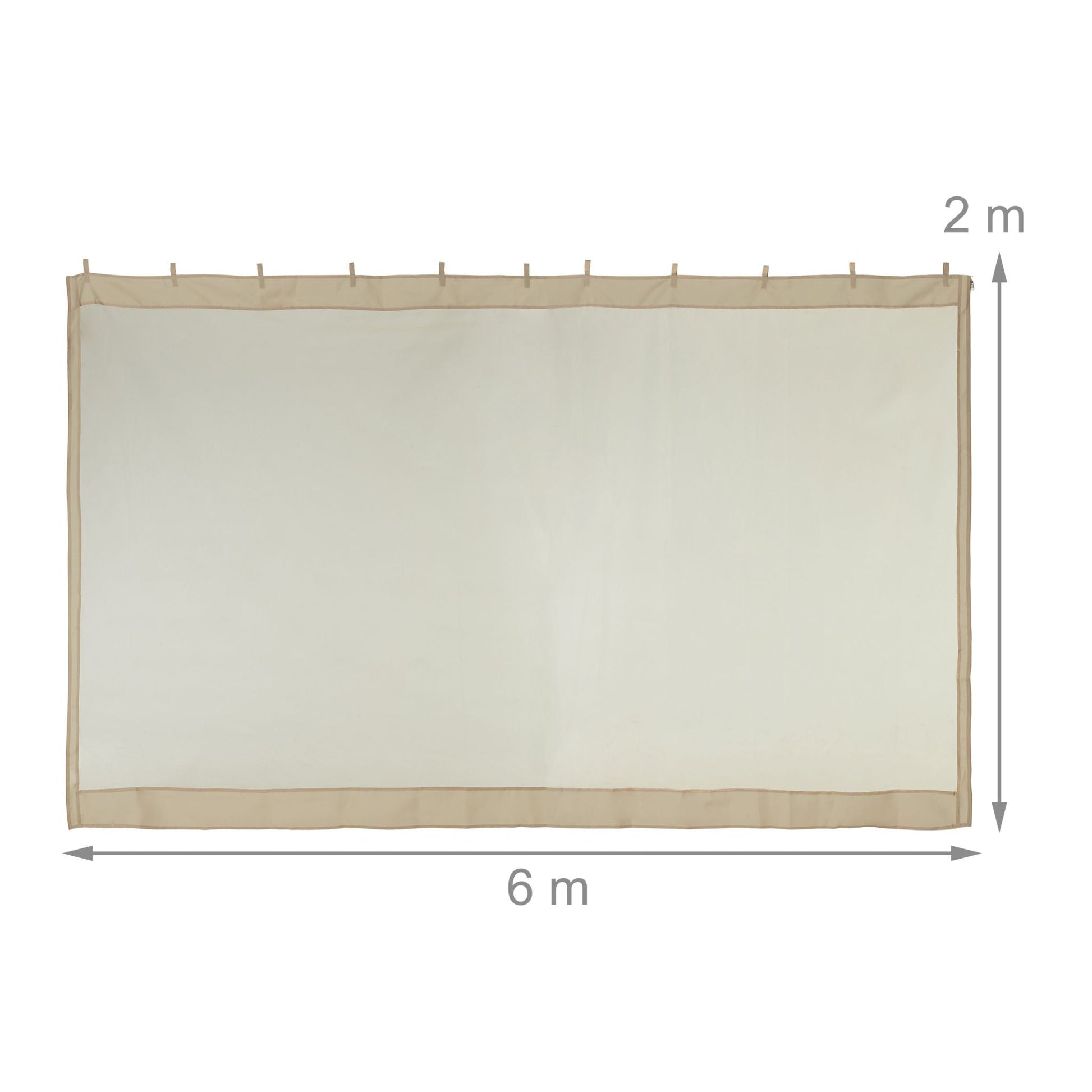 Moskitonetz für 3x3m Pavillon beige Beige von Relaxdays