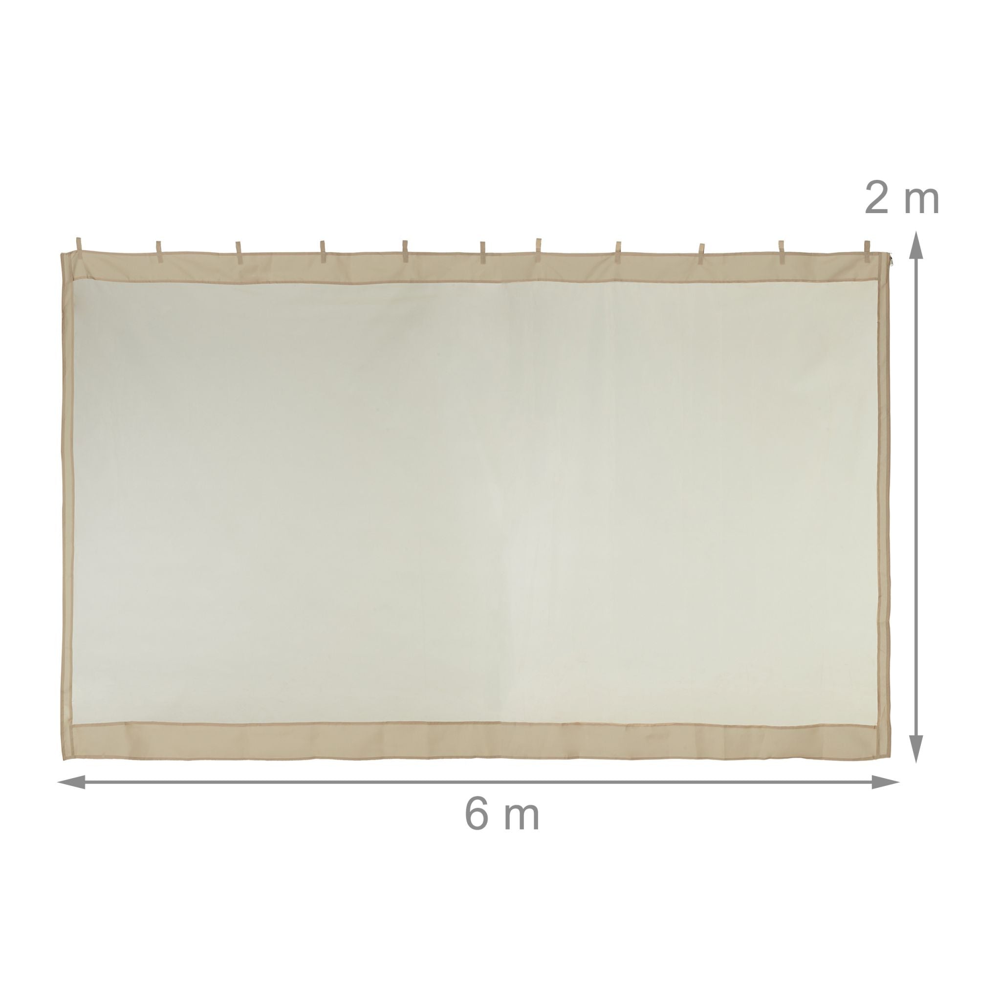Moskitonetz für 3x3m Pavillon beige Beige von Relaxdays