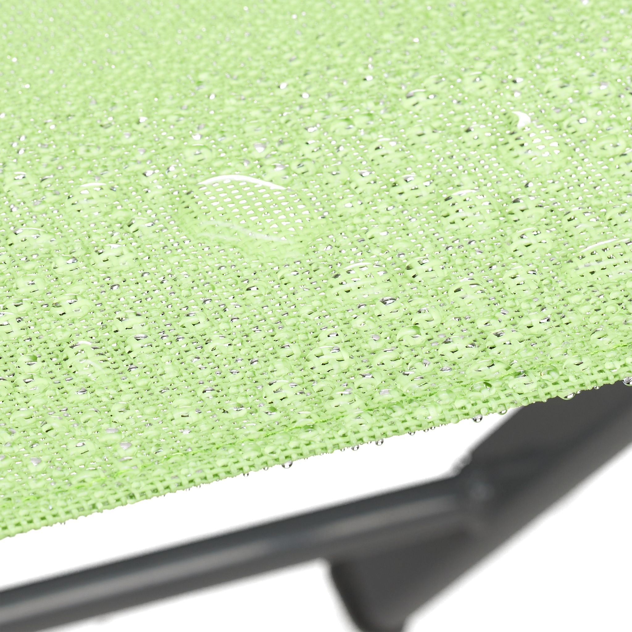 Klappbarer Gartenstuhl 2er-Set grün Grün-Silber von Relaxdays