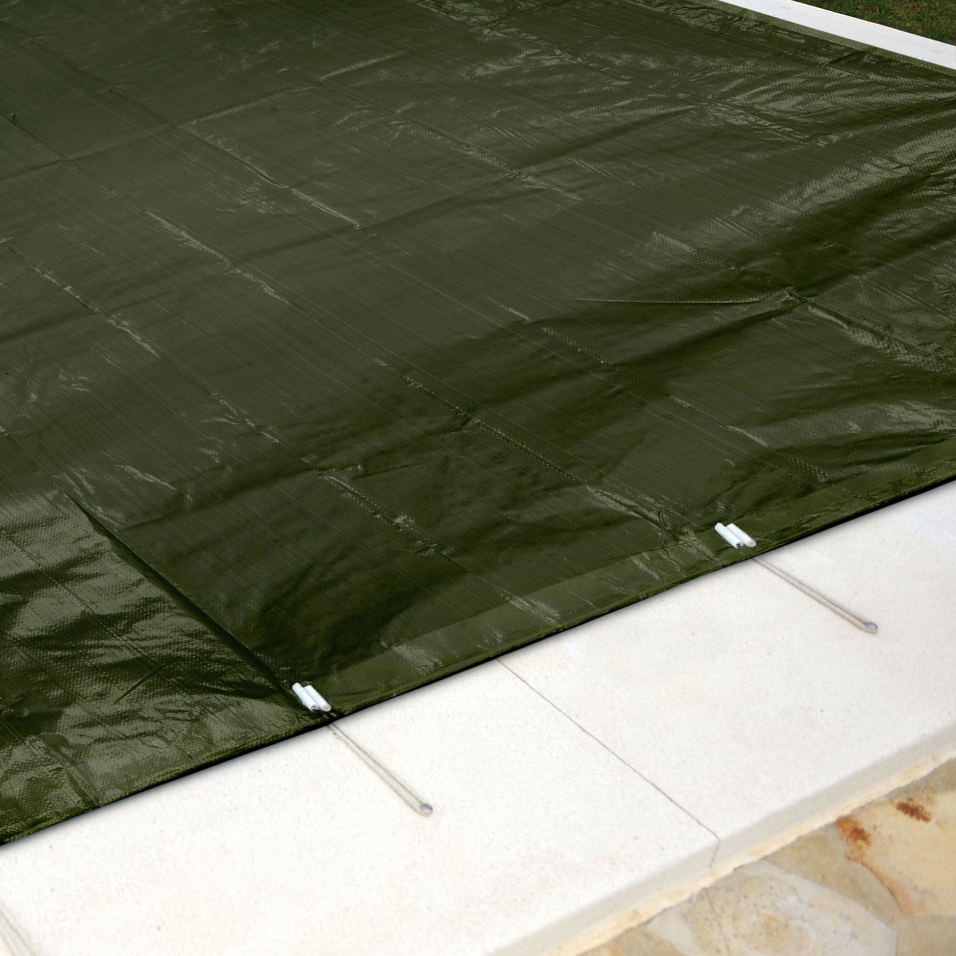 Abdeckplane grün 200g/m² Dunkelgrün von Relaxdays