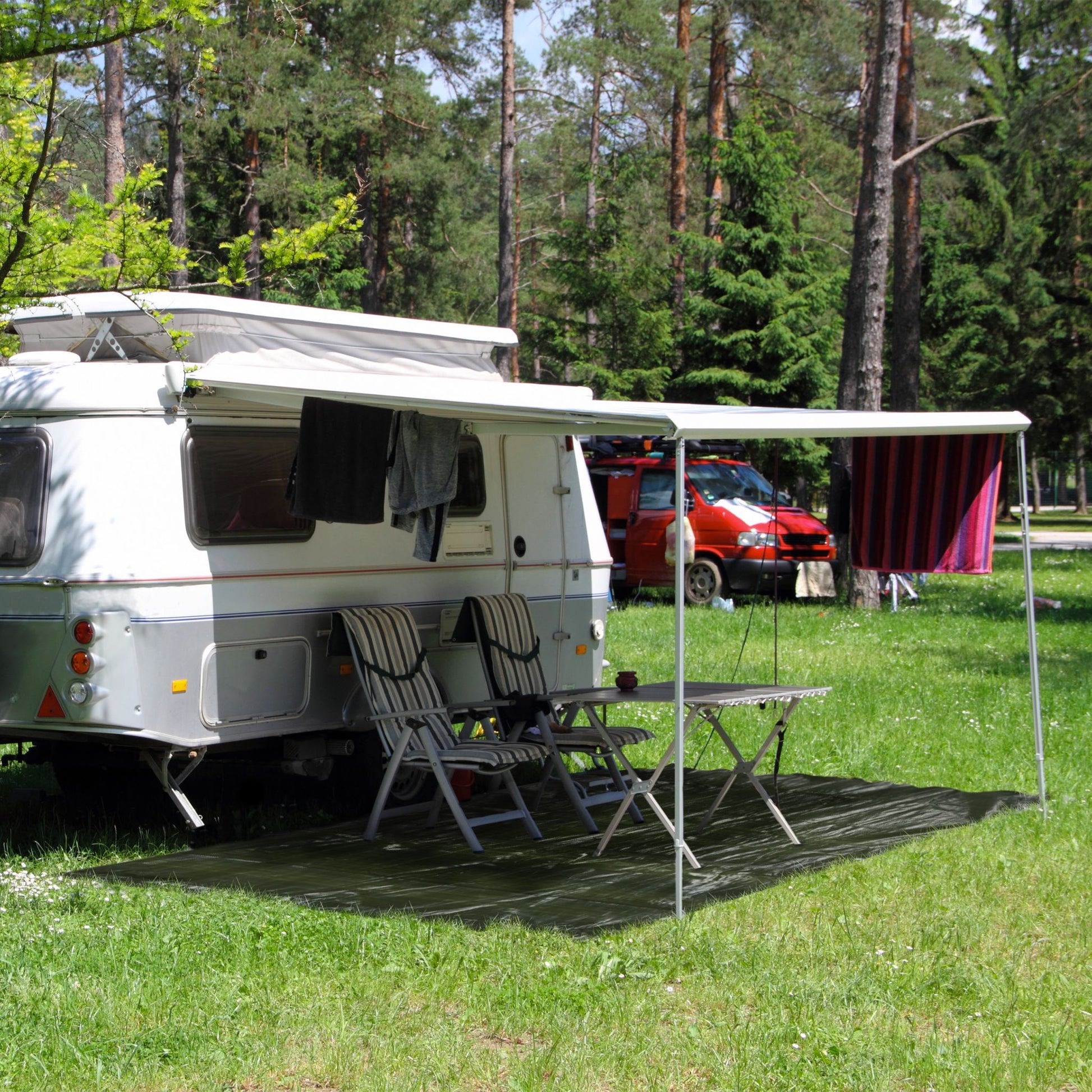 Abdeckplane grün 200g/m² Dunkelgrün von Relaxdays