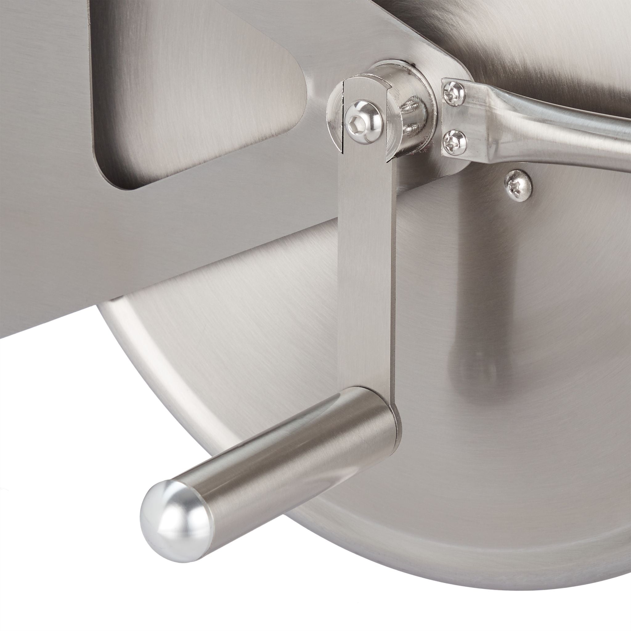 Schlauchtrommel Edelstahl Silber von Relaxdays