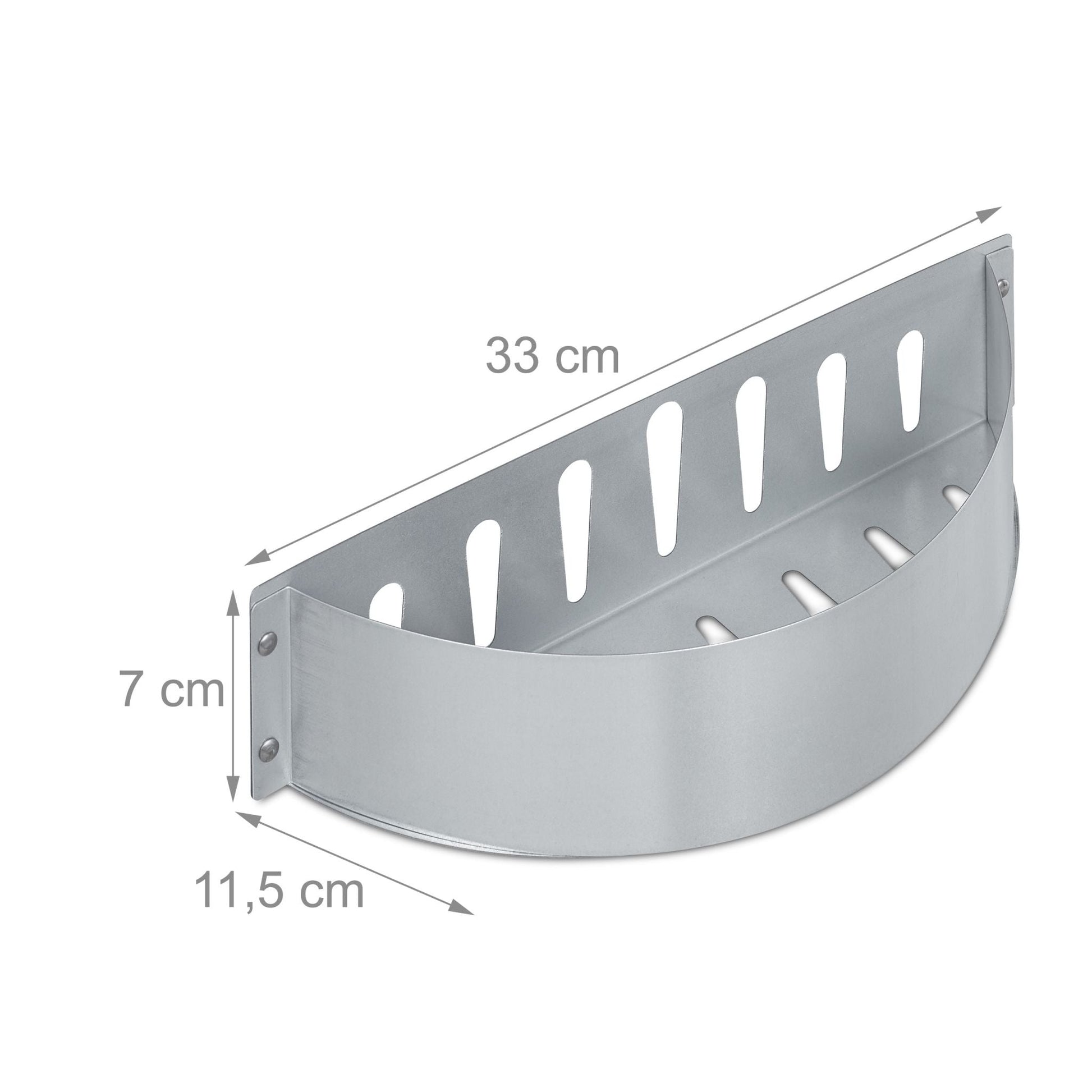 Kohlekorb Stahl 2er-Set Silber von Relaxdays