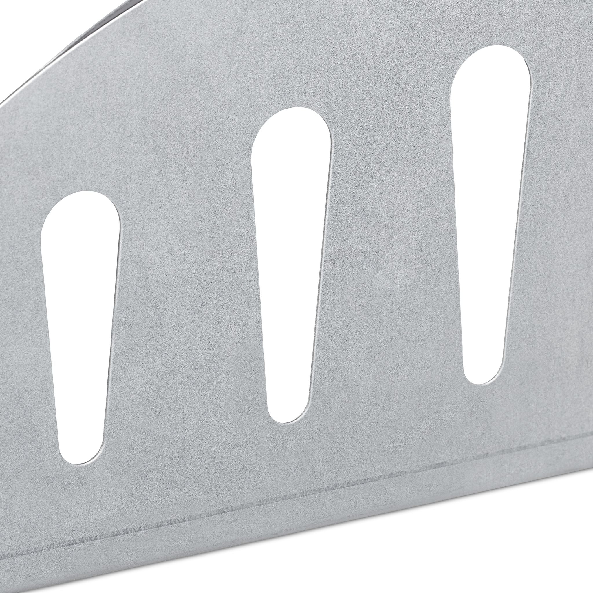 Kohlekorb Stahl 2er-Set Silber von Relaxdays