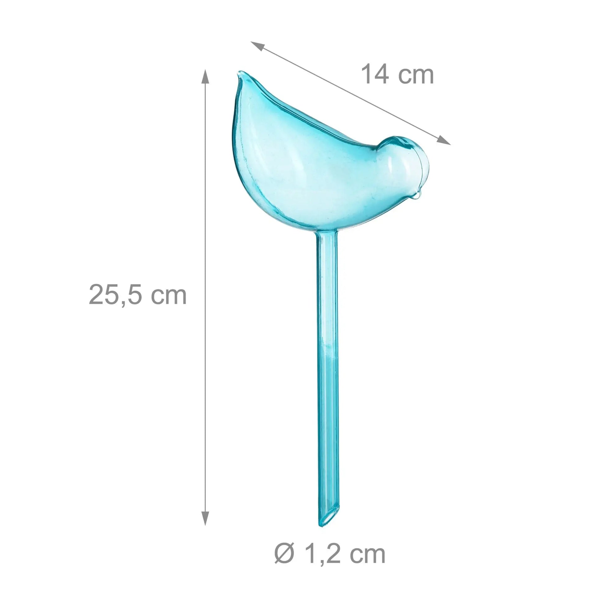 Bewässerungskugeln 4er-Set Vogel-Form Blau von Relaxdays