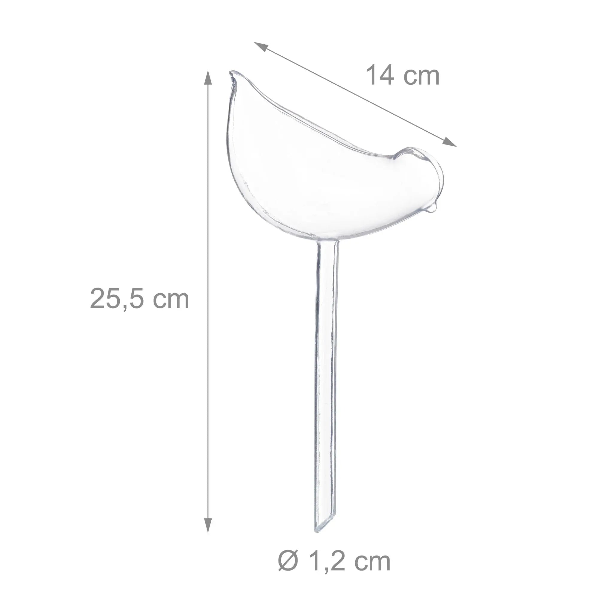 Bewässerungskugeln 4er-Set Vogel-Form Transparent von Relaxdays