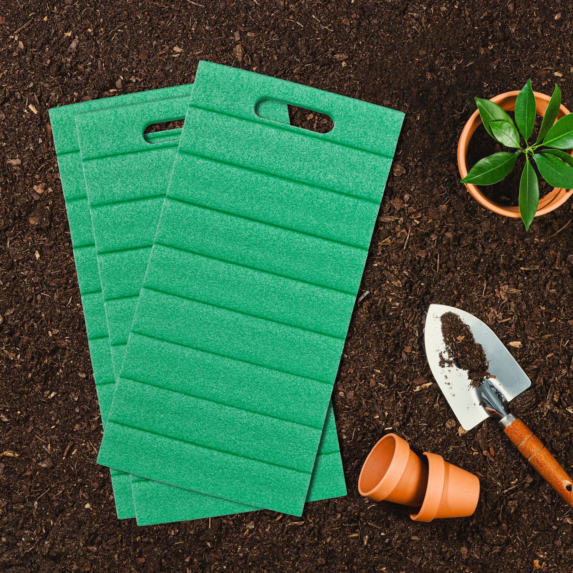 Garten Kniekissen 3er-Set Grün von Relaxdays