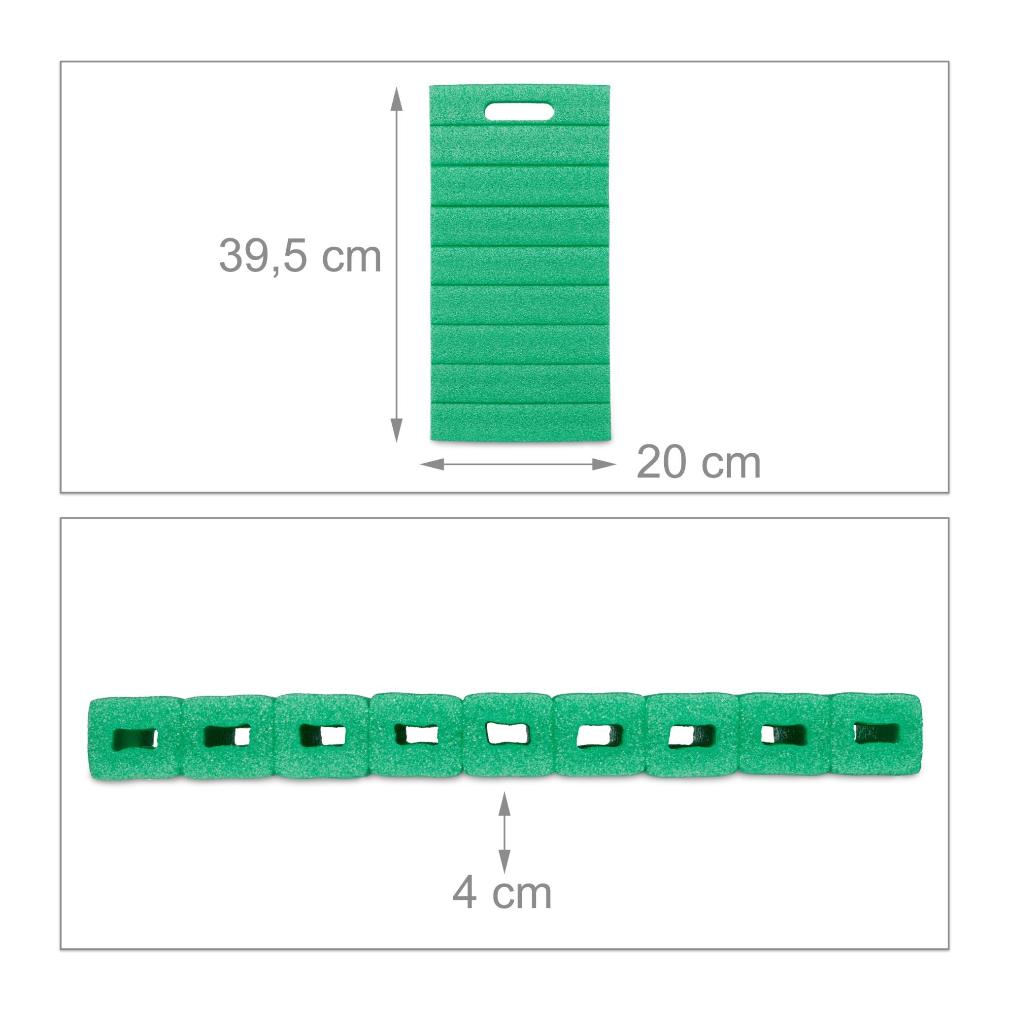 Garten Kniekissen 3er-Set Grün von Relaxdays