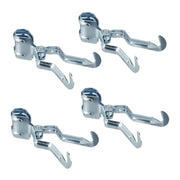 Klemmhaken Camping 4er-Set Silber von Relaxdays