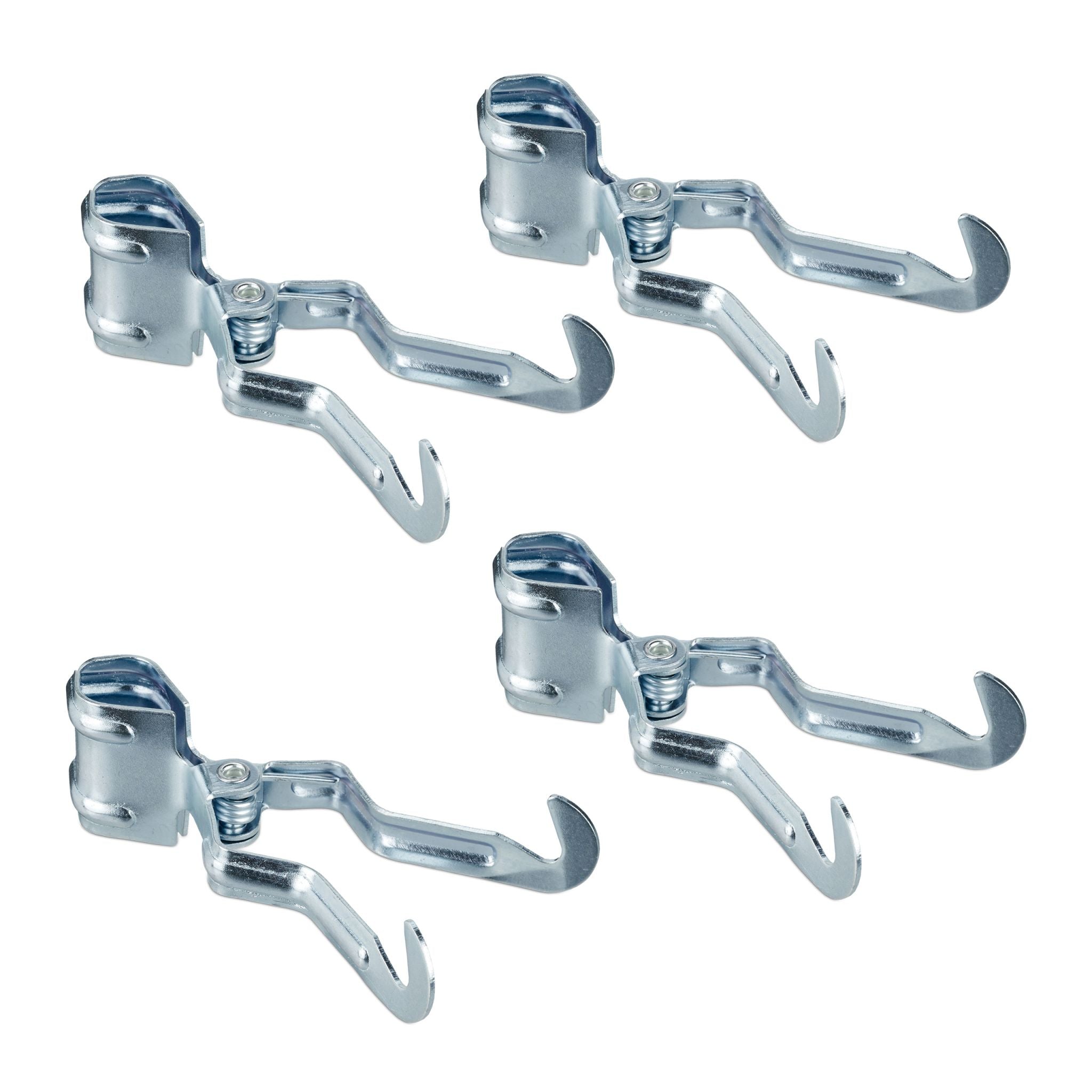 Klemmhaken Camping 4er-Set Silber von Relaxdays