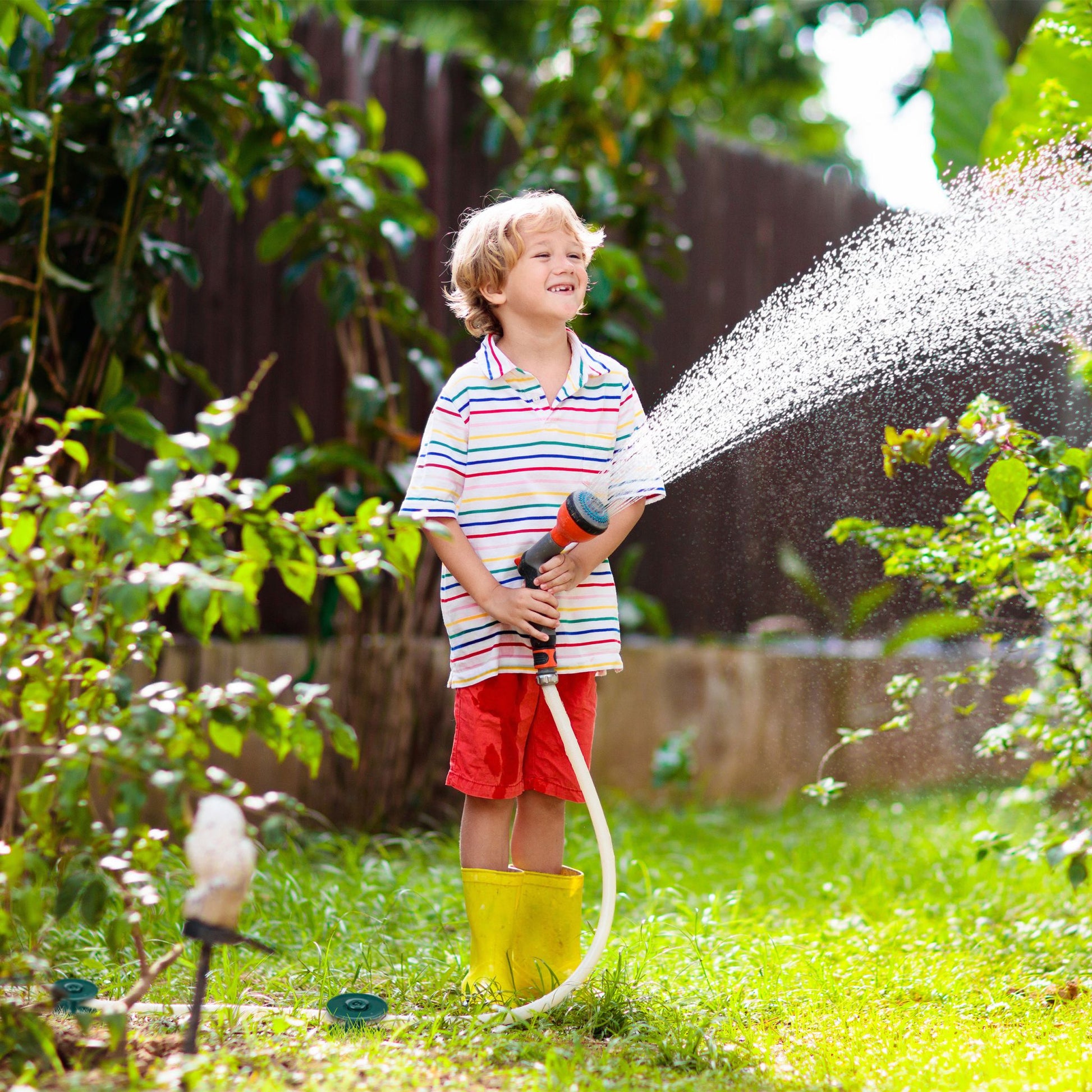 Schlauchführung Gartenschlauch 6er-Set Dunkelgrün von Relaxdays