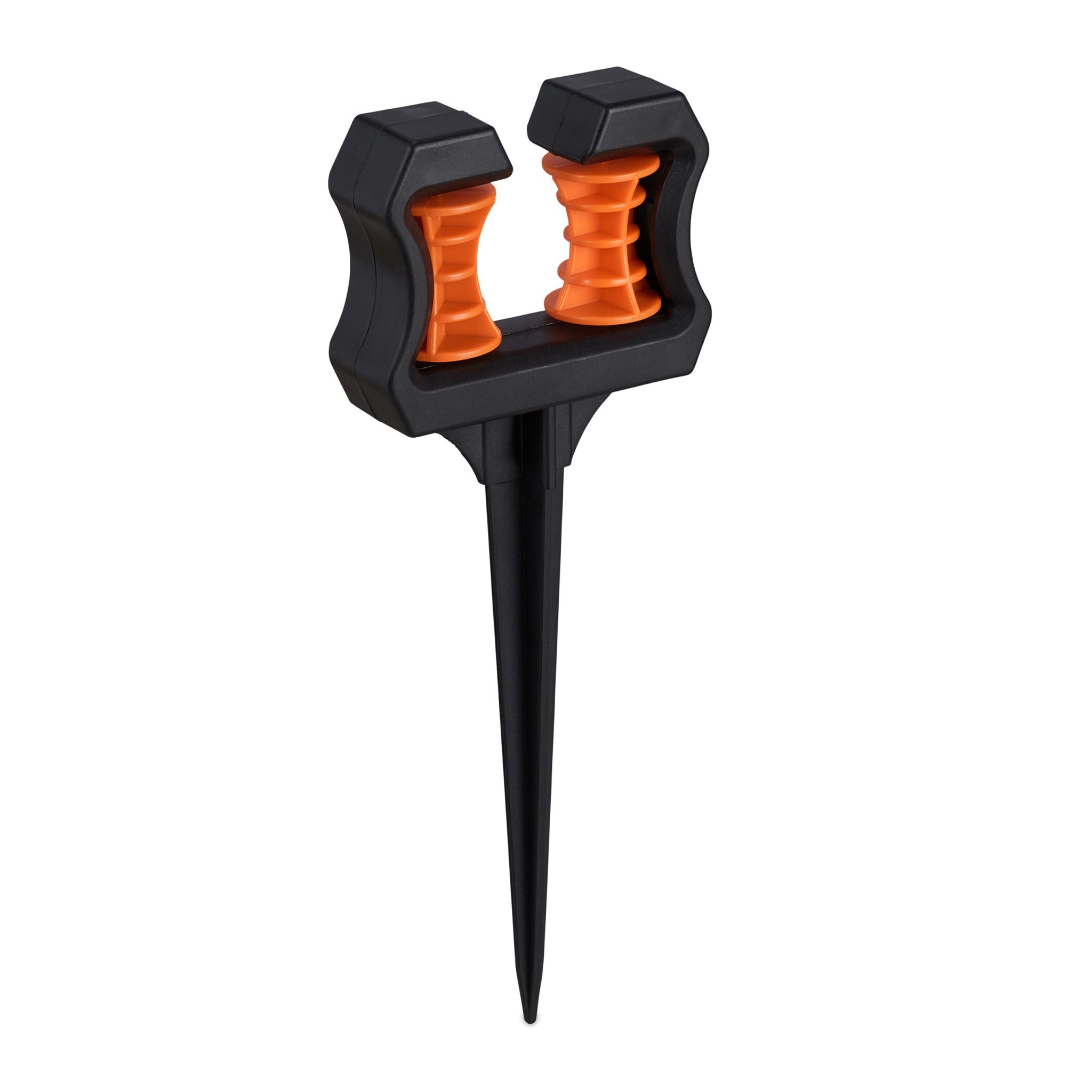 Schlauchführung mit Erdanker 5er-Set Orange-Schwarz von Relaxdays