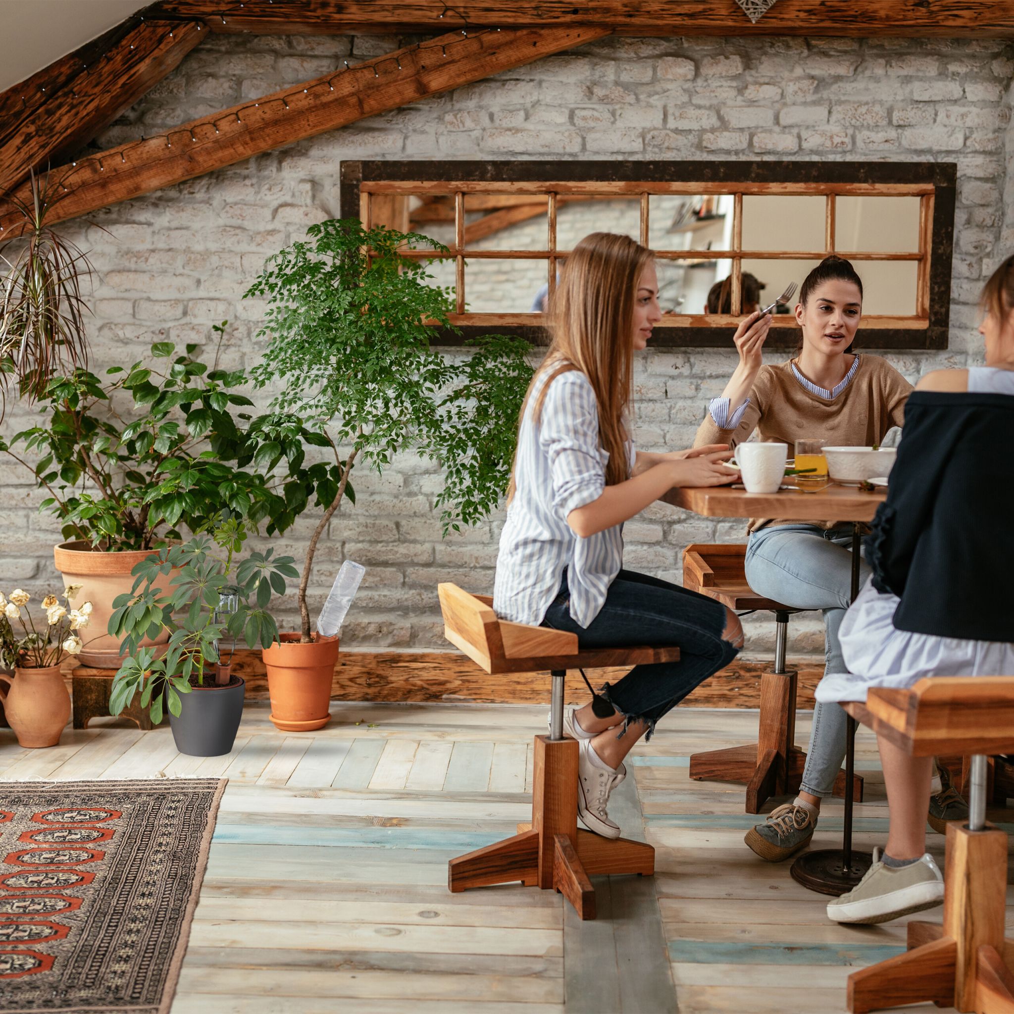 Tonspitzen Bewässerung 4er-Set Braun von Relaxdays