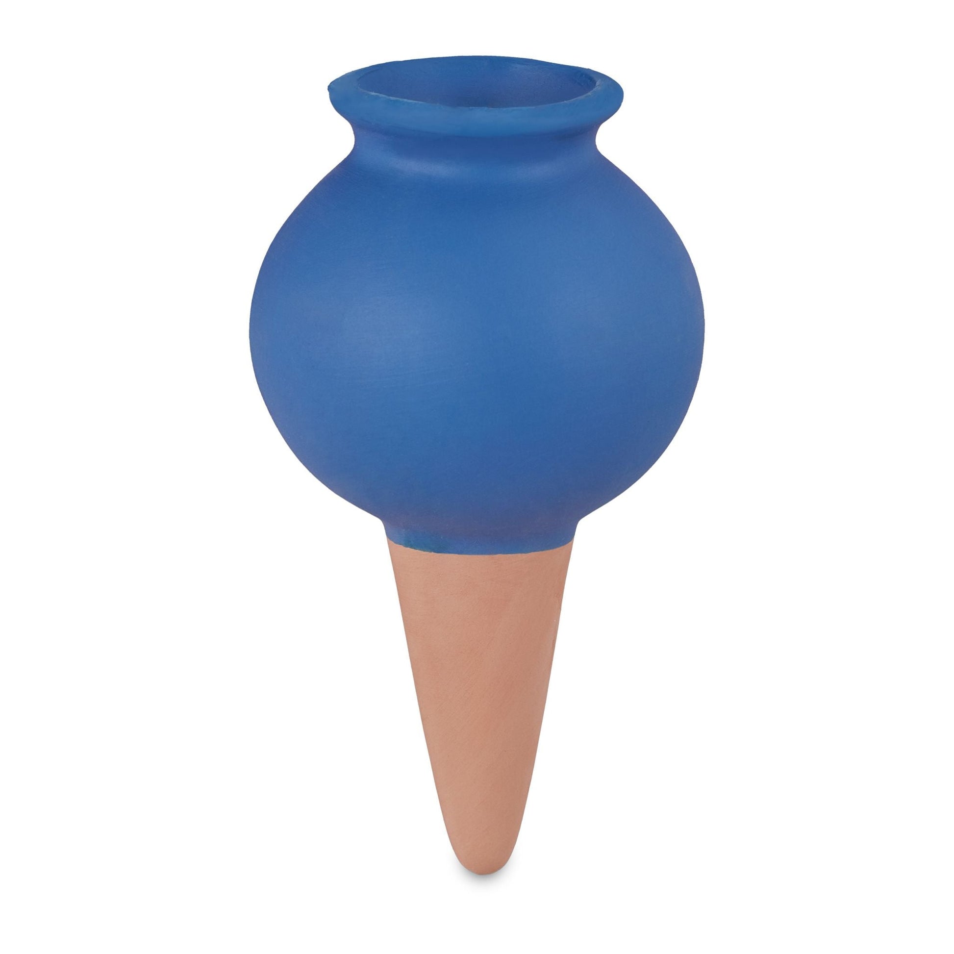 Tonspitzen Bewässerung 4er-Set blau Dunkelblau-Hellbraun von Relaxdays