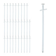 Felsbodenhering 23cm 30er-Set Silber von Relaxdays
